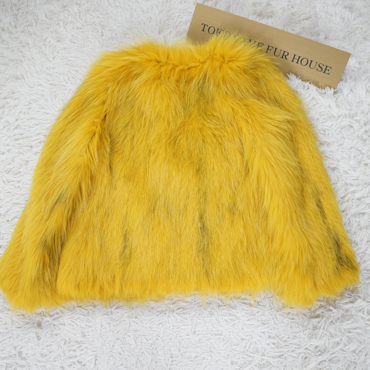 Yarn Fox Yellow Dyed Jacket - Genuine Vintage Fur From Japan