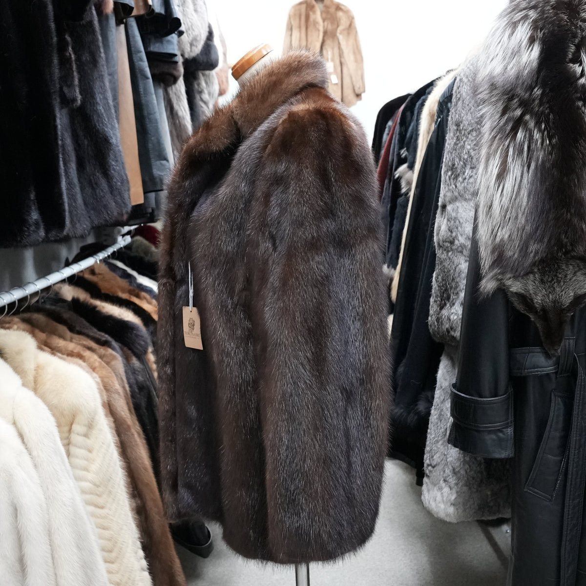 Dark Mink Fur Jacket - Genuine Vintage Fur From Japan
