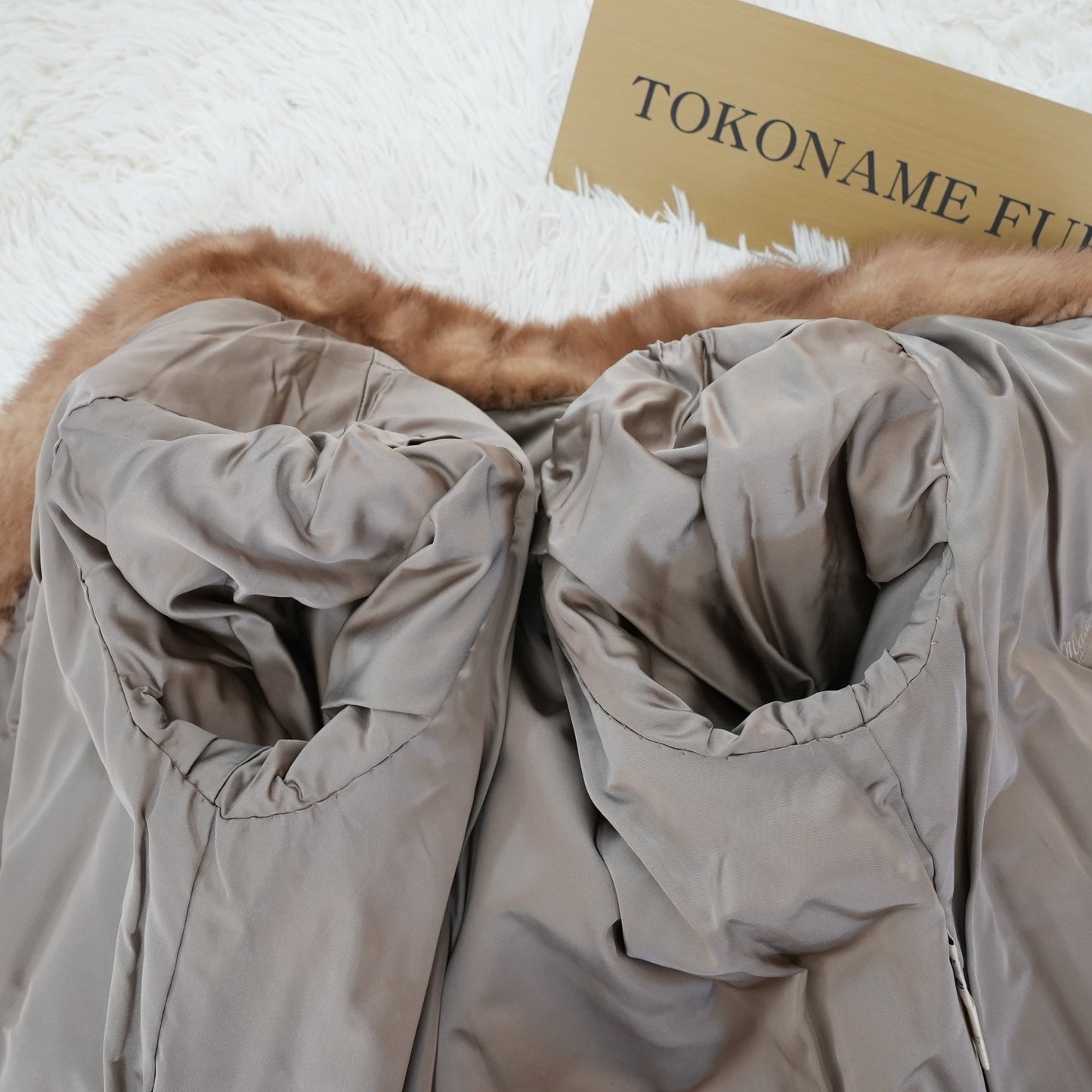 Demi Buff Mink Jacket Genuine Vintage Fur Japan