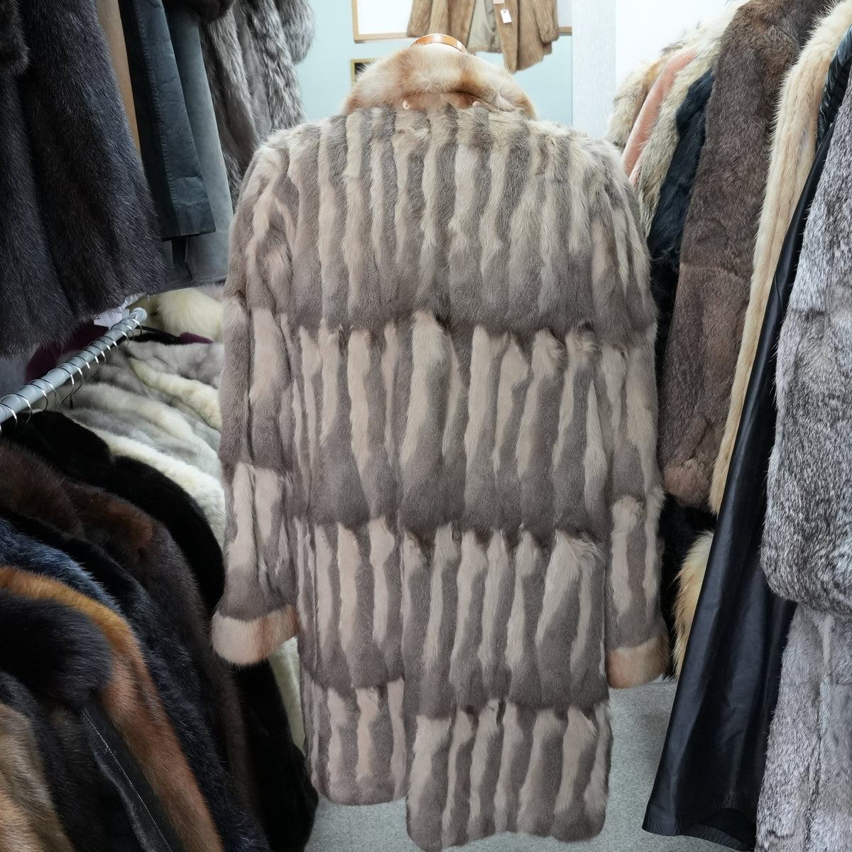 Russian Squirrel Reversible Coat - Genuine Vintage Fur from Japan