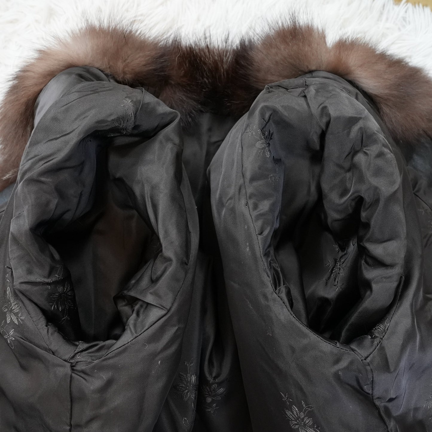 Blue Frost Fox Coat - Genuine Vintage Fur From Japan