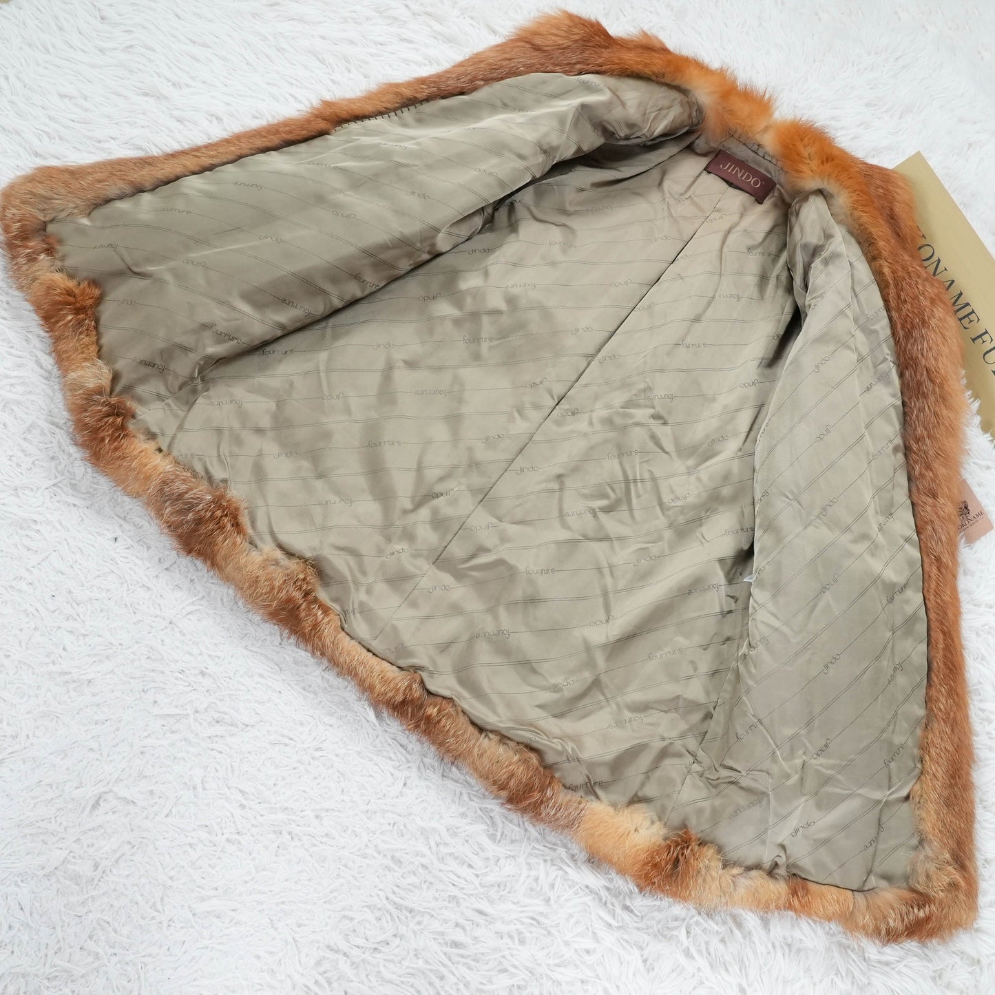Red Fox Fur Coat Soft & Fluffy - Genuine Vintage Fur From Japan