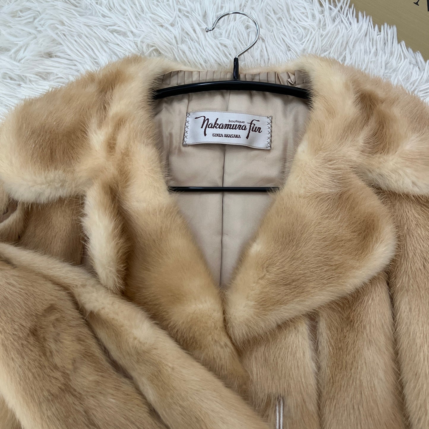 Pastel Mink Jacket Genuine Vintage Fur Japan