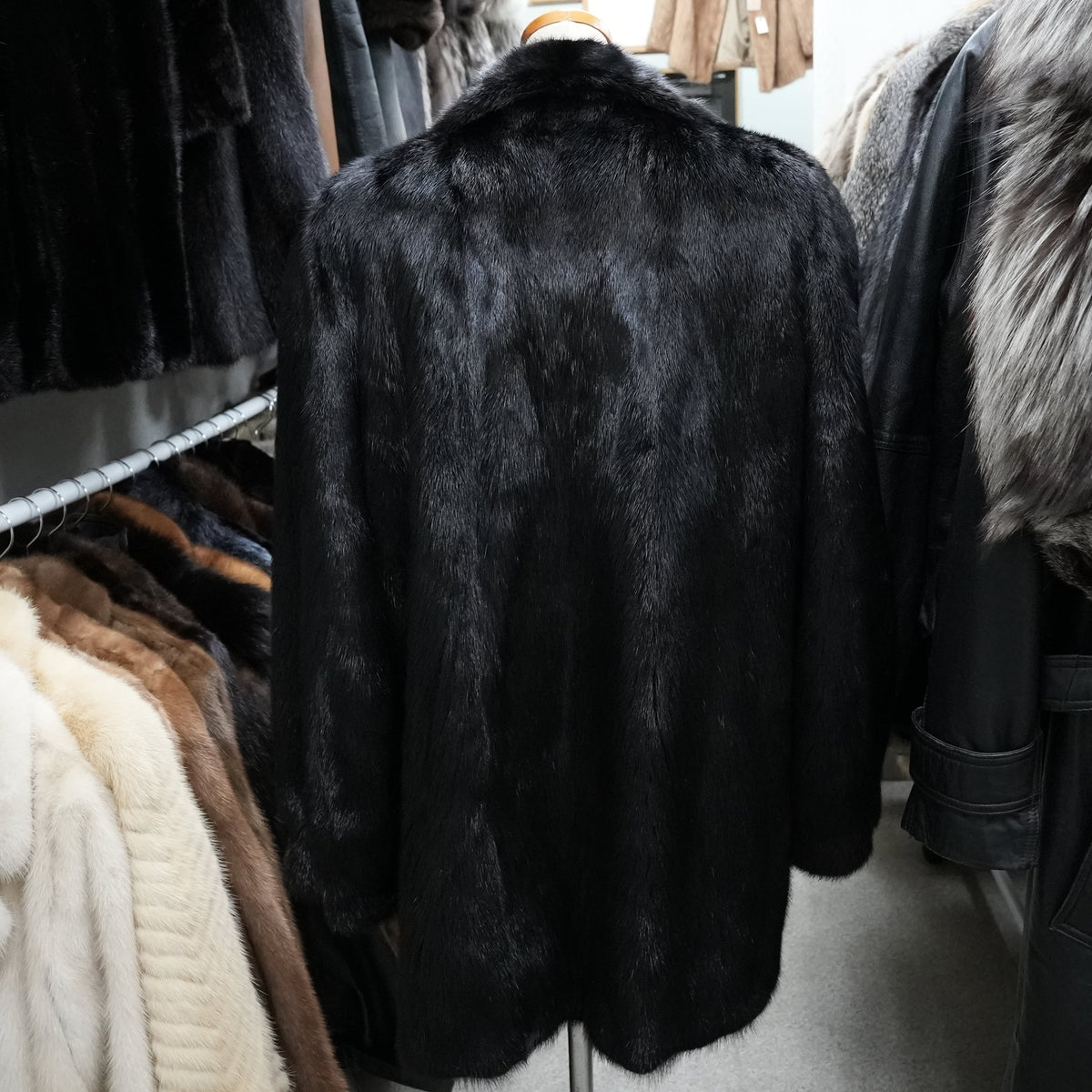 SAGA MINK Fur Coat Soft Leather - Genuine Vintage Fur From Japan