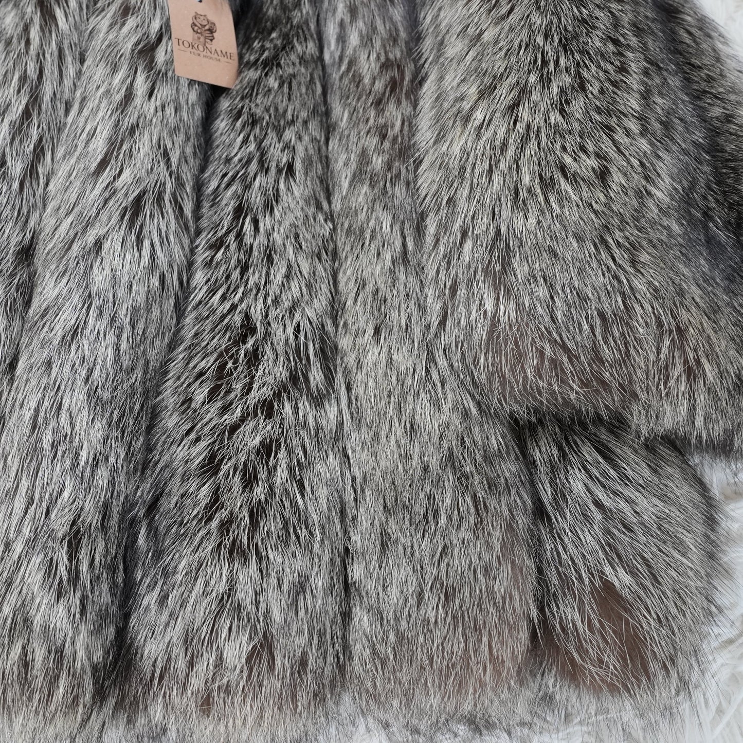 Silver Fox Coat - Genuine Vintage Fur From Japan