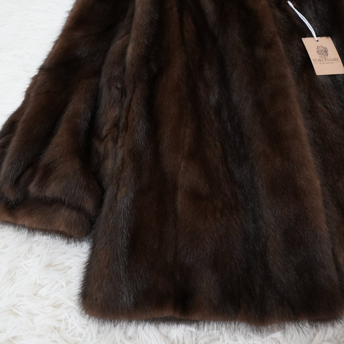 Dark Mink Fur Jacket - SAGA MINK
