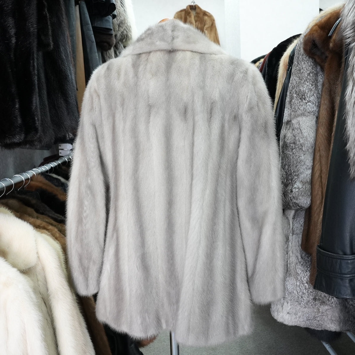 Sapphire Mink Fur Coat - Genuine Vintage Fur From Japan