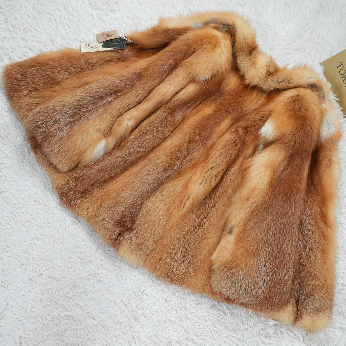 Red Fox Coat - Genuine Vintage Fur From Japan