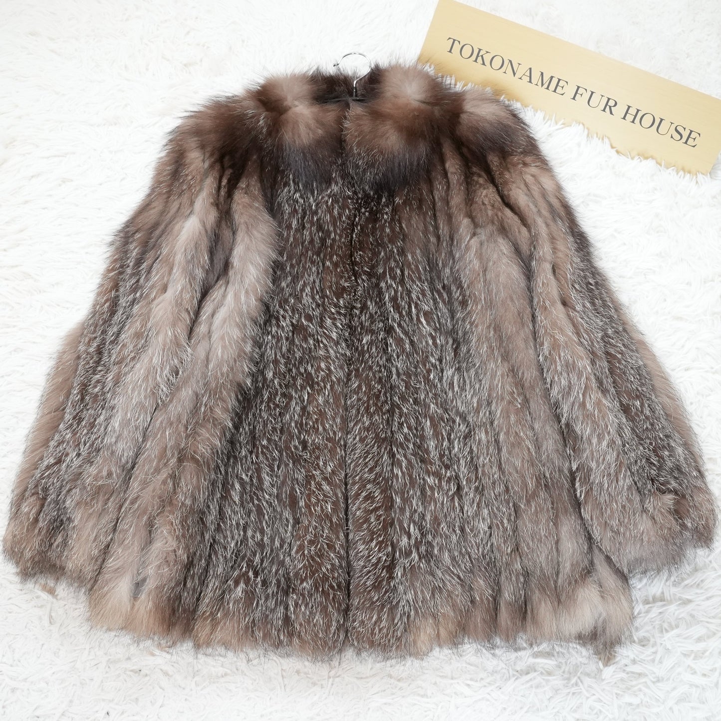 Blue Frost Fox Coat - Genuine Vintage Fur From Japan