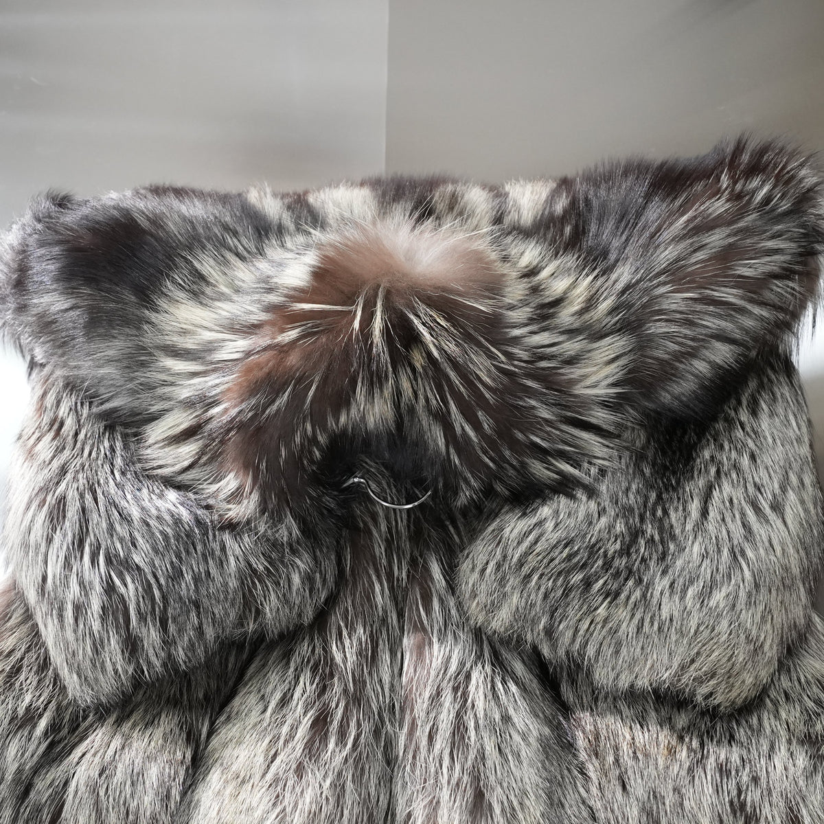 Silver Fox Fur Coat - Genuine Vintage Fur From Japan