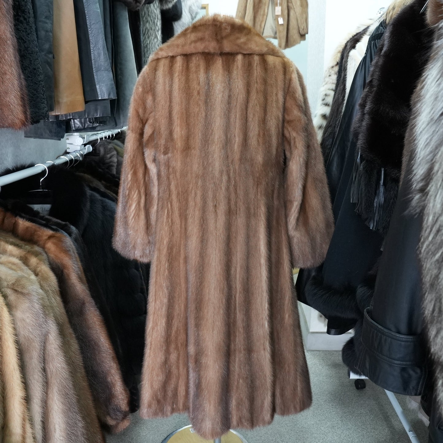 Demi Buff Mink Long Coat EMBA - Genuine Vintage Fur From Japan