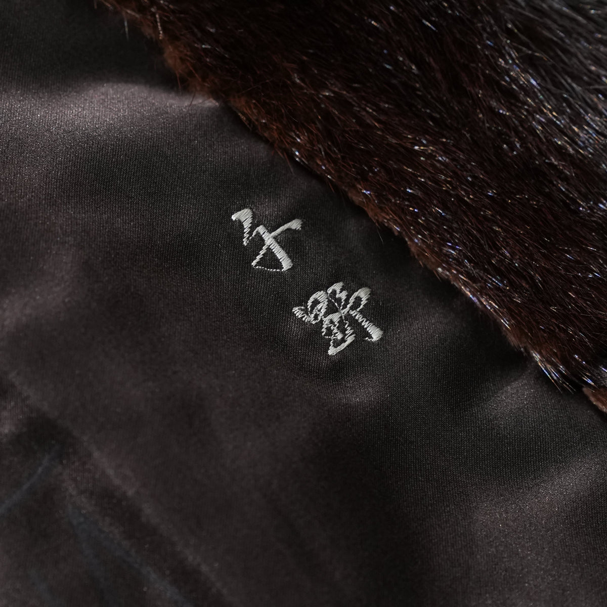 VISCARDI Mahogany Mink Fur Coat heavily - Genuine Vintage Fur From Japan