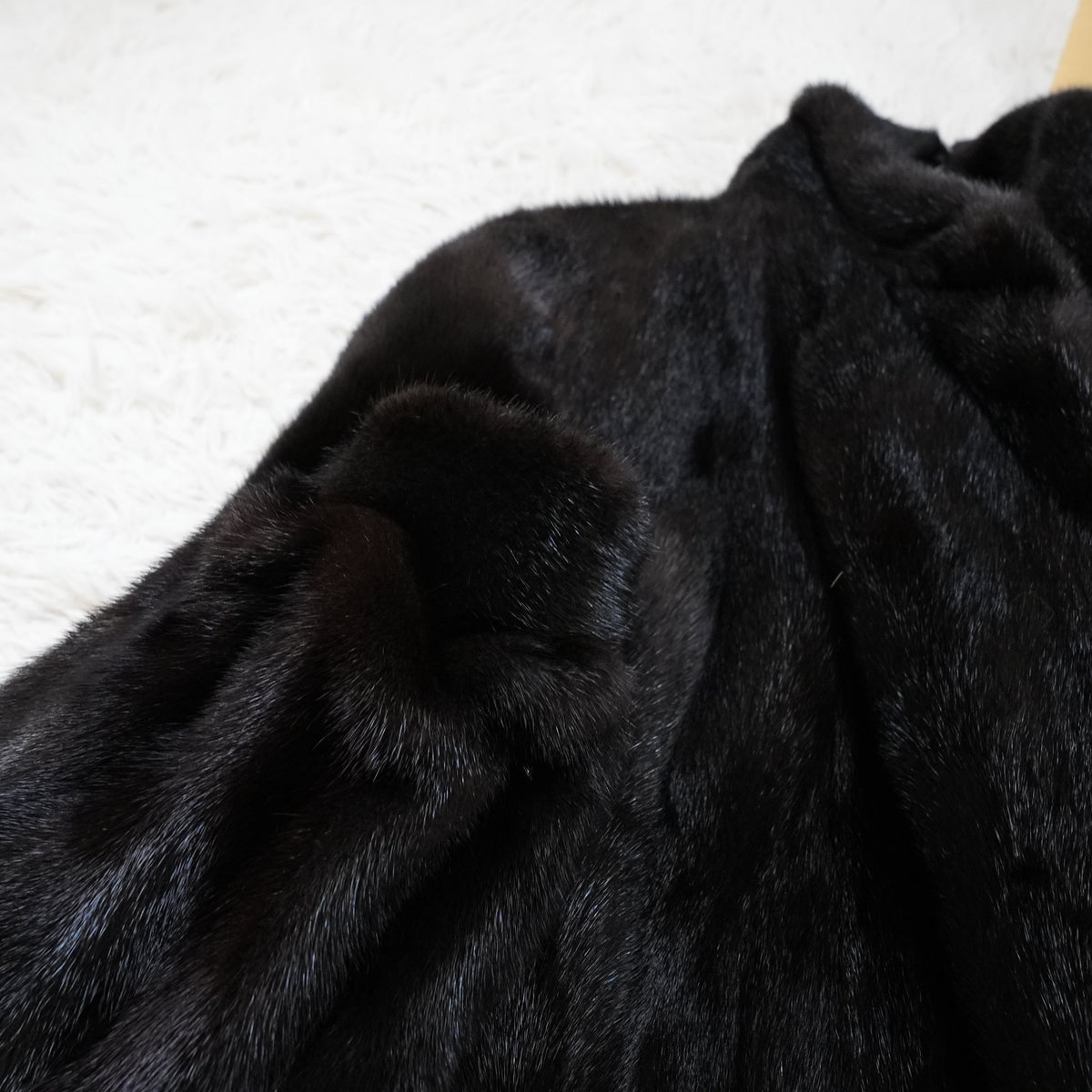AMERICAN FUR AWARDS 5stars Mink Coat Soft Leather - Genuine Vintage Fur From Japan