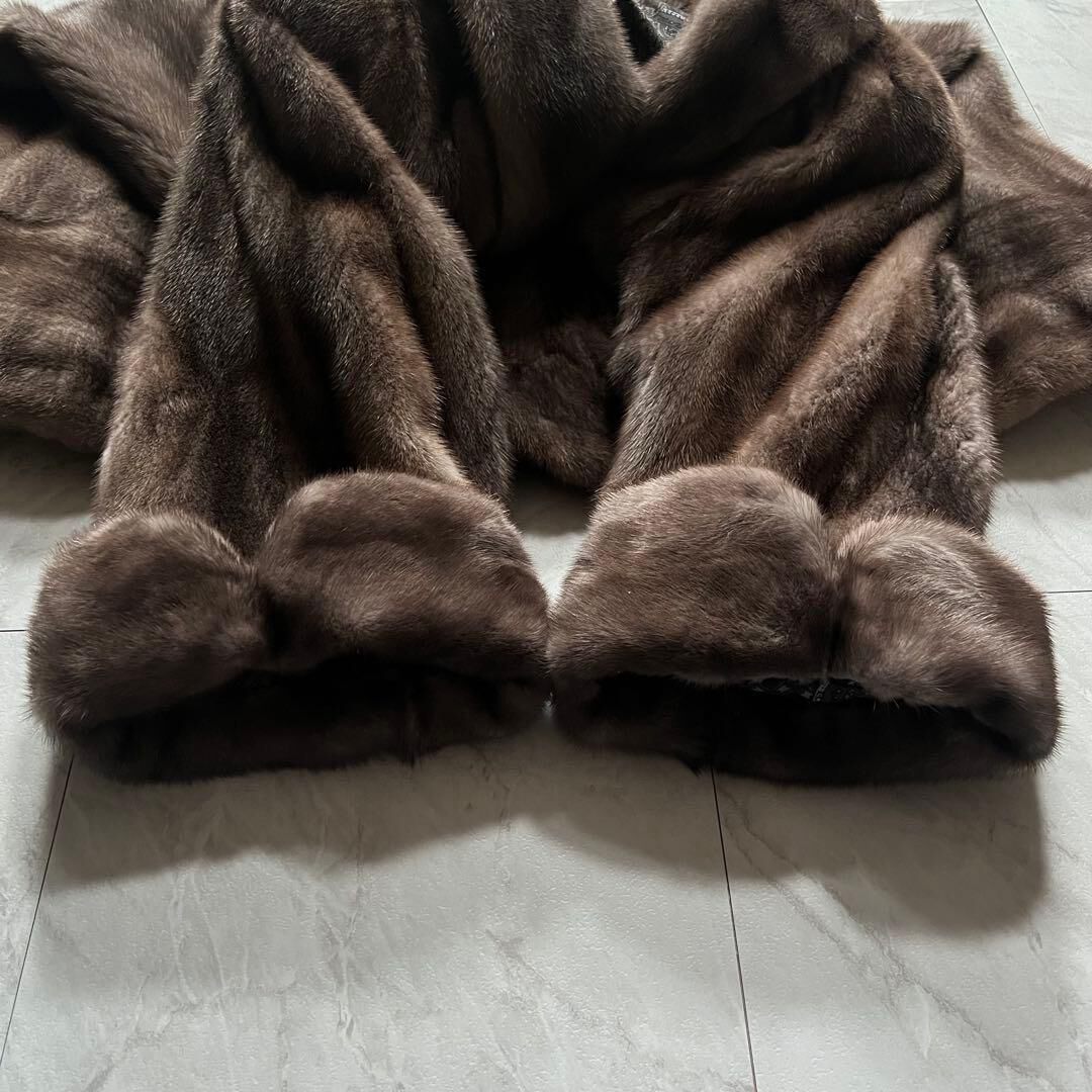 Blue Iris Mink Coat Soft Genuine Vintage Fur Japan
