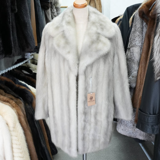 Sapphire Mink Fur Coat - Genuine Vintage Fur From Japan