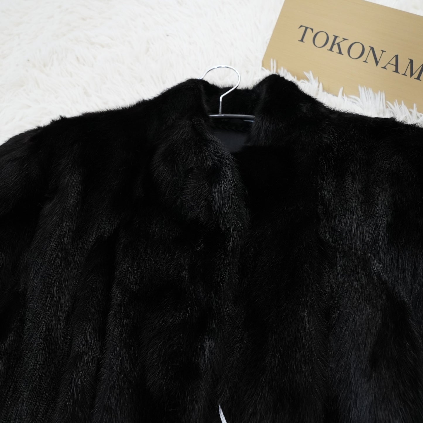 Dark Mink Coat Genuine Vintage Fur Japan