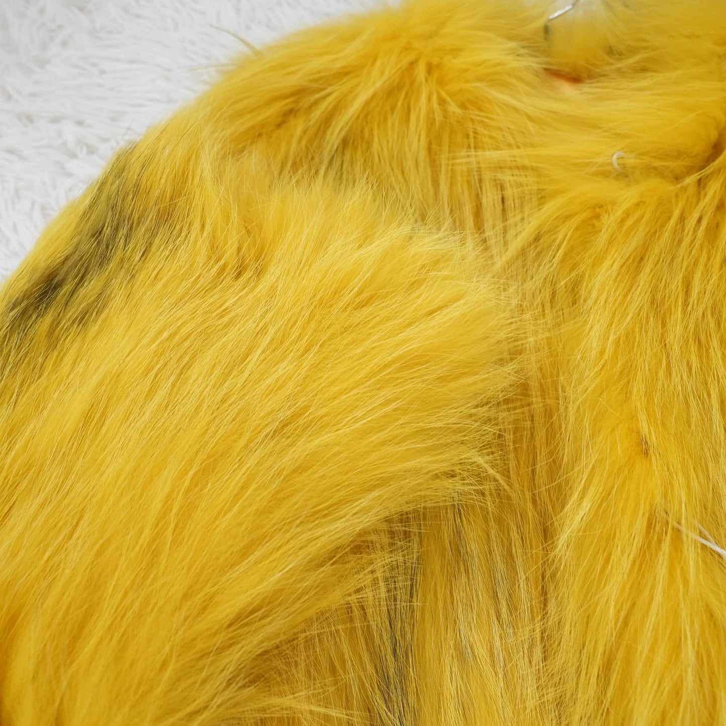 Yarn Fox Yellow Dyed Jacket - Genuine Vintage Fur From Japan