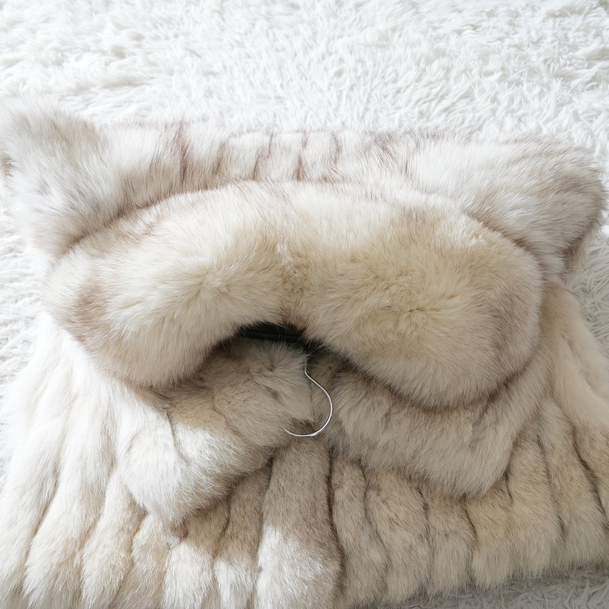 Blue Fox Fur Coat - Genuine Vintage Fur From Japan