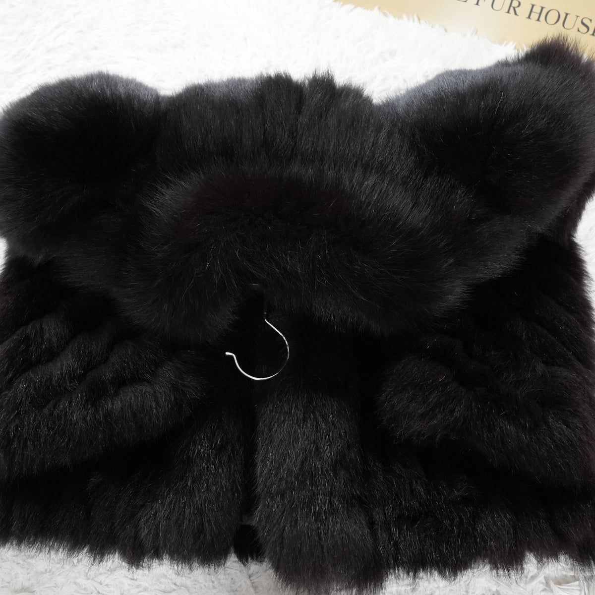 Dark Brown Dyed SAGA FOX Coat - Genuine Vintage Fur From Japan
