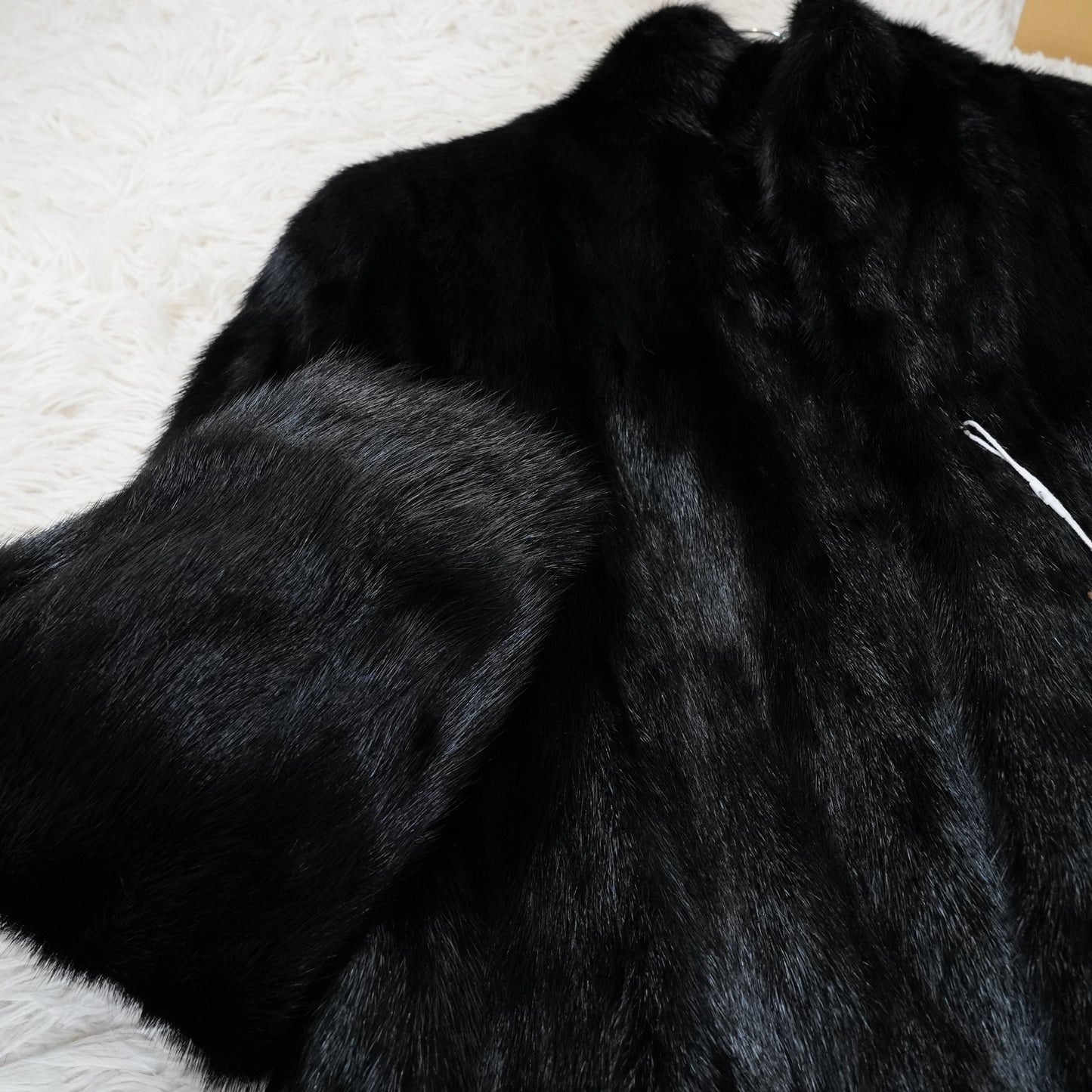 Black Mink Long Coat - Genuine Vintage Fur From Japan
