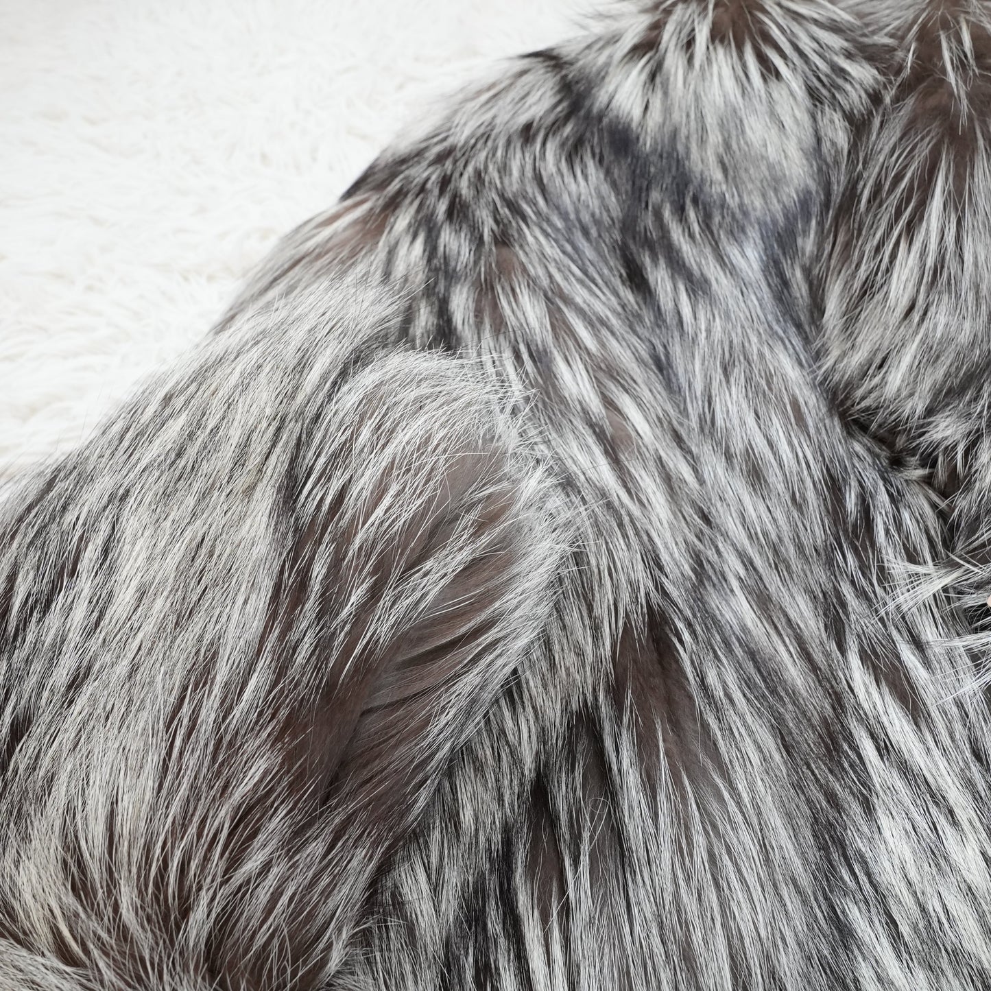Silver Fox Scallop Design Coat EMBA -