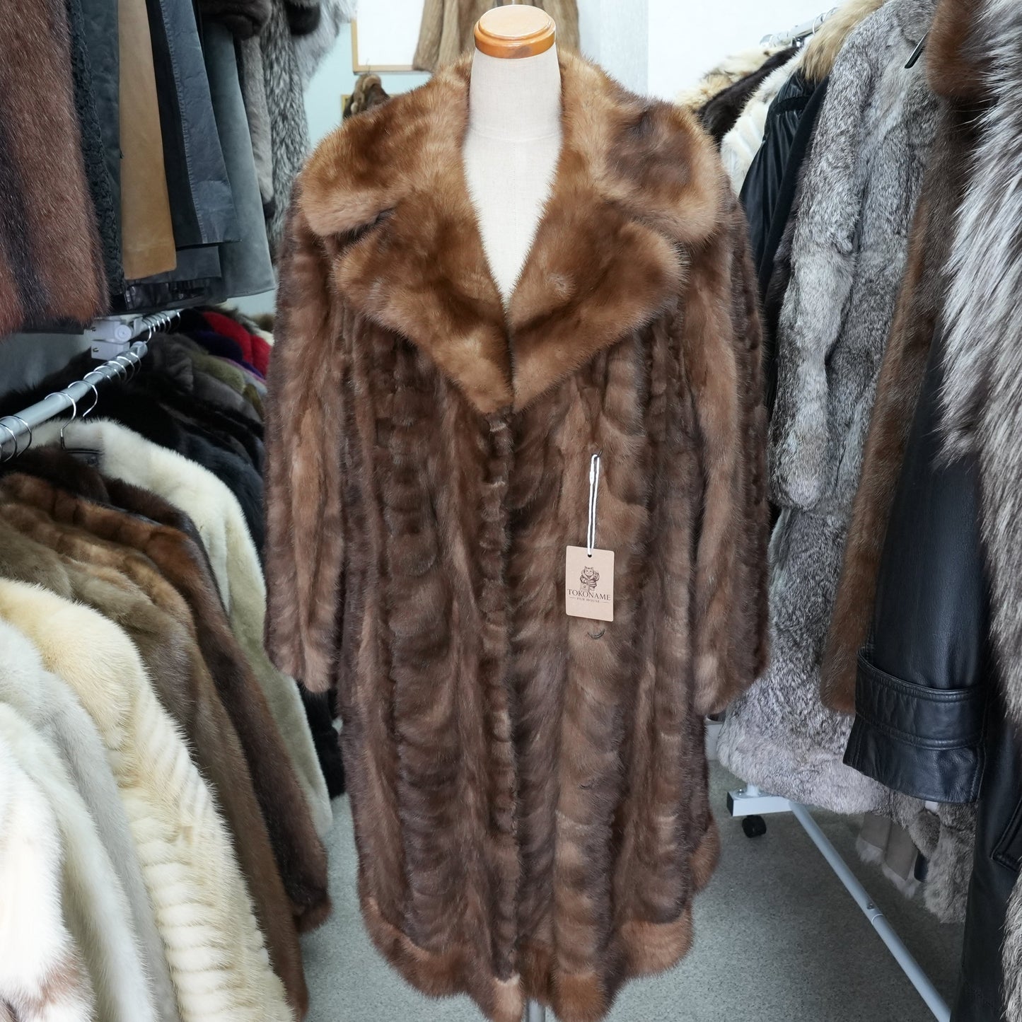 Demi Buff Mink Coat - Genuine Vintage Fur From Japan