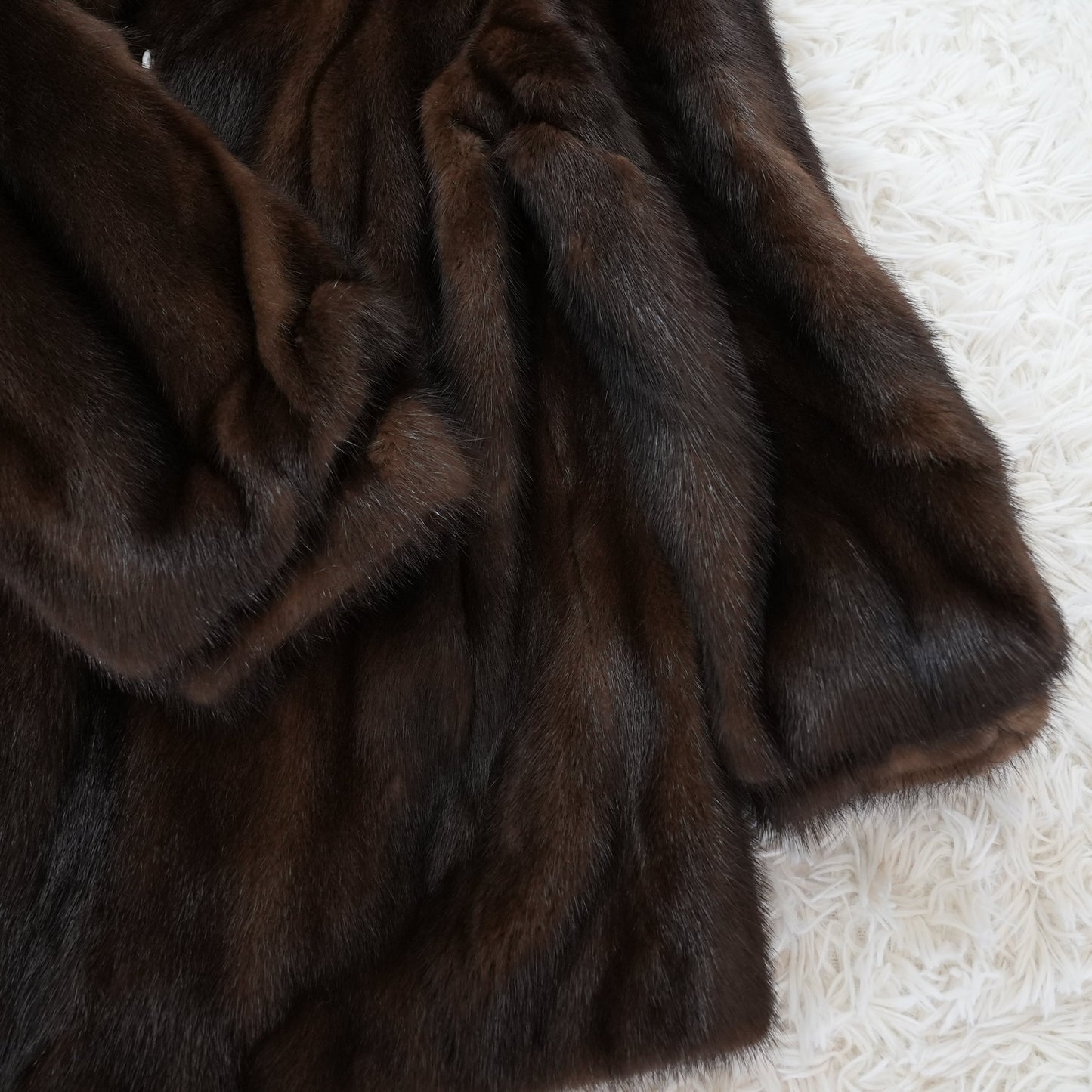 Dark Mink Fur Jacket - SAGA MINK