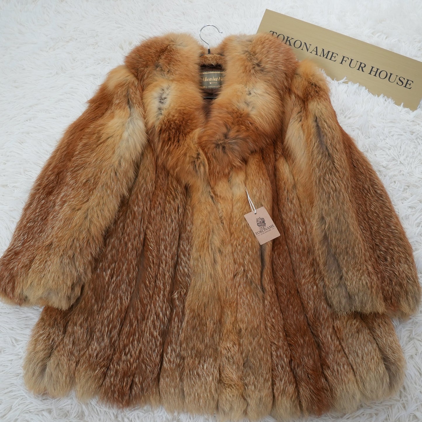 Red Fox Coat Genuine Vintage Fur Japan