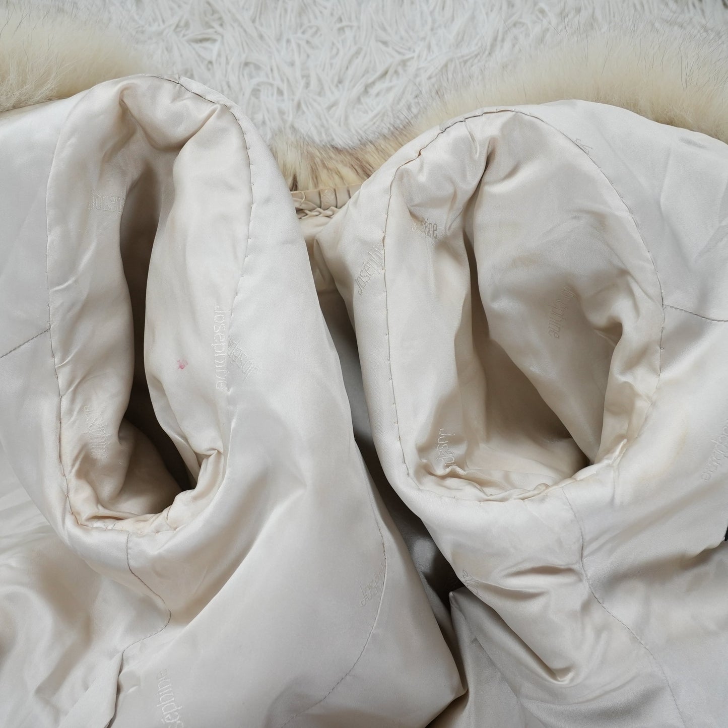 Blue Fox Long Coat - Genuine Vintage Fur From Japan