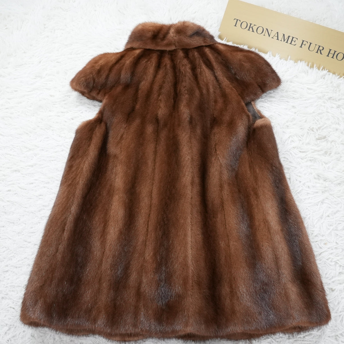 Demi Buff Mink Vest Moonbat- Genuine Vintage Fur From Japan