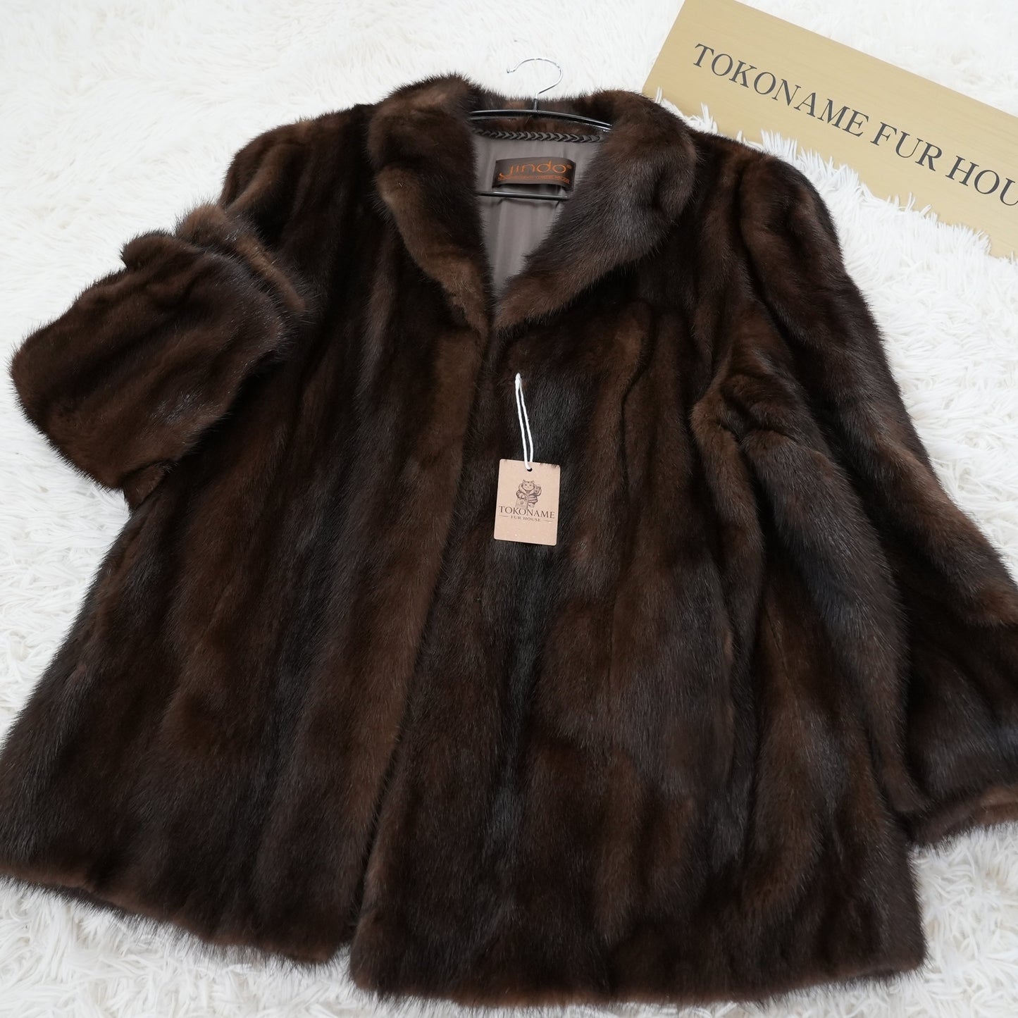 Dark Mink Fur Jacket - SAGA MINK