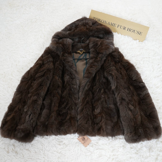 Russian Sable Zip Hoody Jacket Vintage Fur Japan
