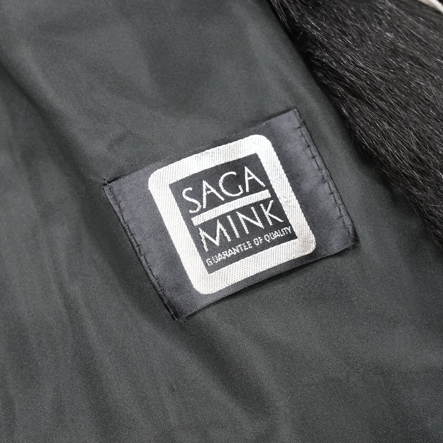 SAGA MINK & Fox Design Coat - Genuine Vintage Fur From Japan