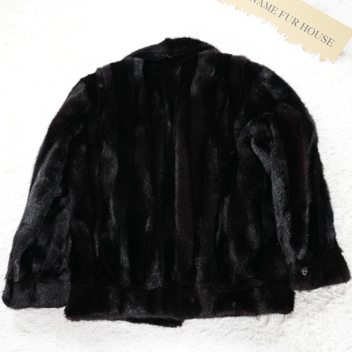Dark Mink Zip Up Jacket - Genuine Vintage Fur From Japan
