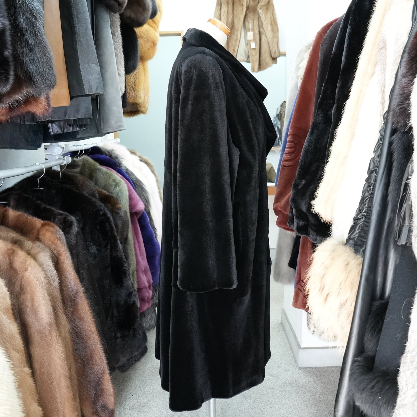 Shaved Mink Long Coat A-Line Fur Ohki -