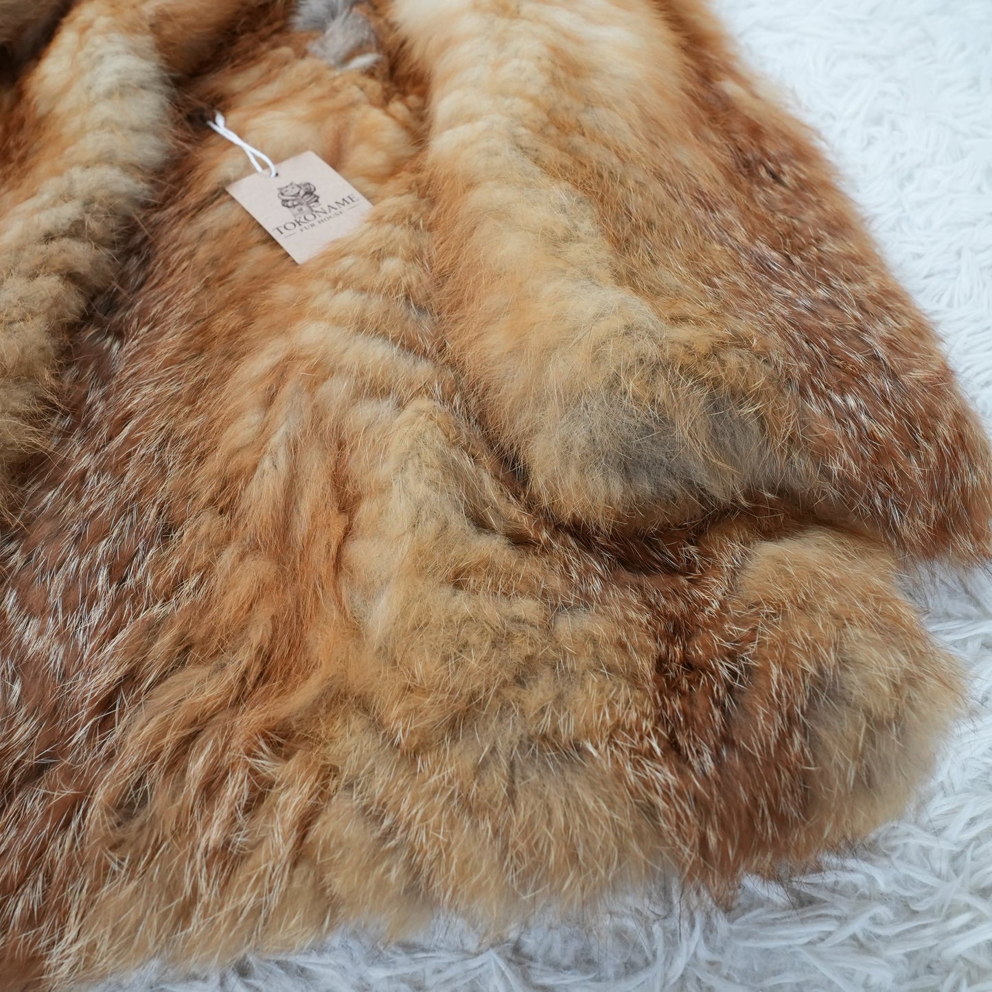 Red Fox Fur Coat EMBA - Genuine Vintage Fur From Japan