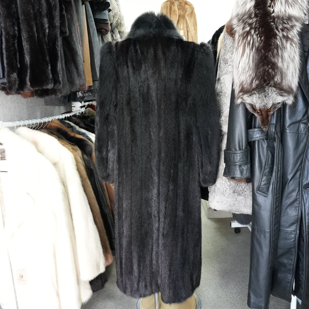 Mink and Fox Fur Gorgeous Long Coat - Genuine Vintage Fur From Japan