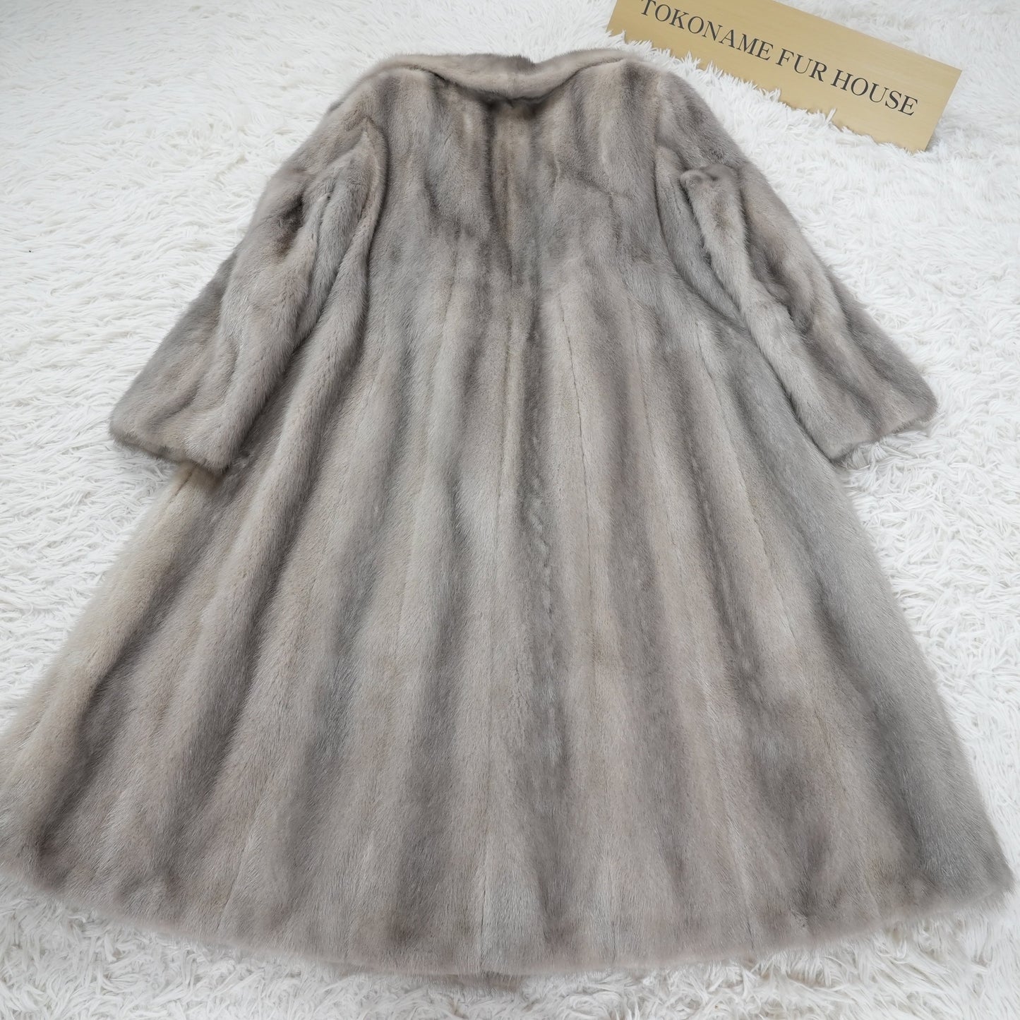 Sapphire Mink Long Coat A-LINE - Genuine Vintage Fur From Japan