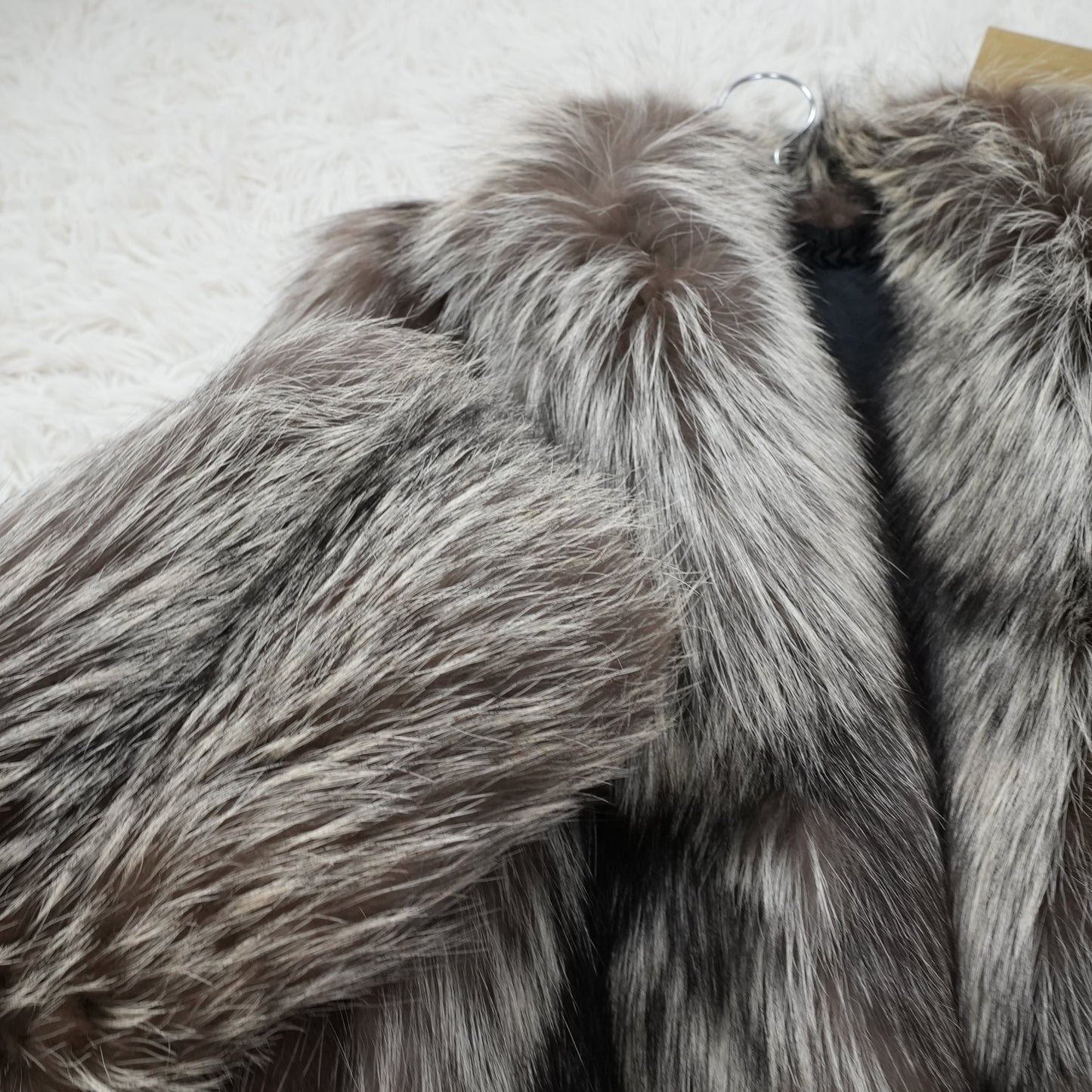 Silver Fox Fur Coat - Genuine Vintage Fur From Japan