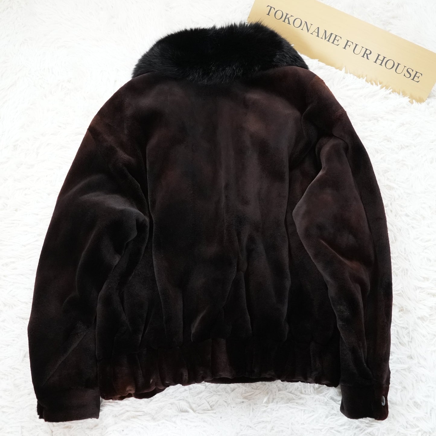 Men Shaved Mink and Fox Fur Trim Jacket - Genuine Vintage Fur From Japan