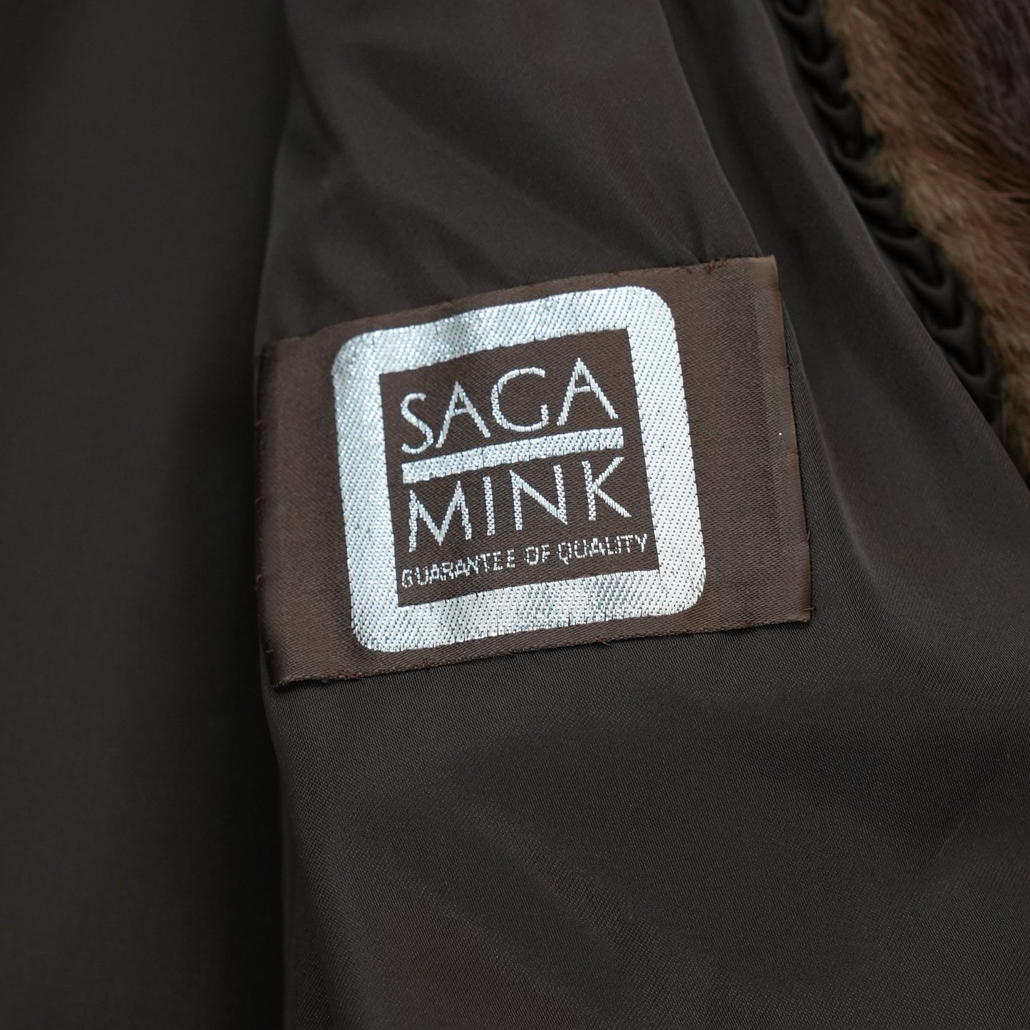 Demi Buff Mink Long Coat - SAGA MINK Vintage Fur From Japan
