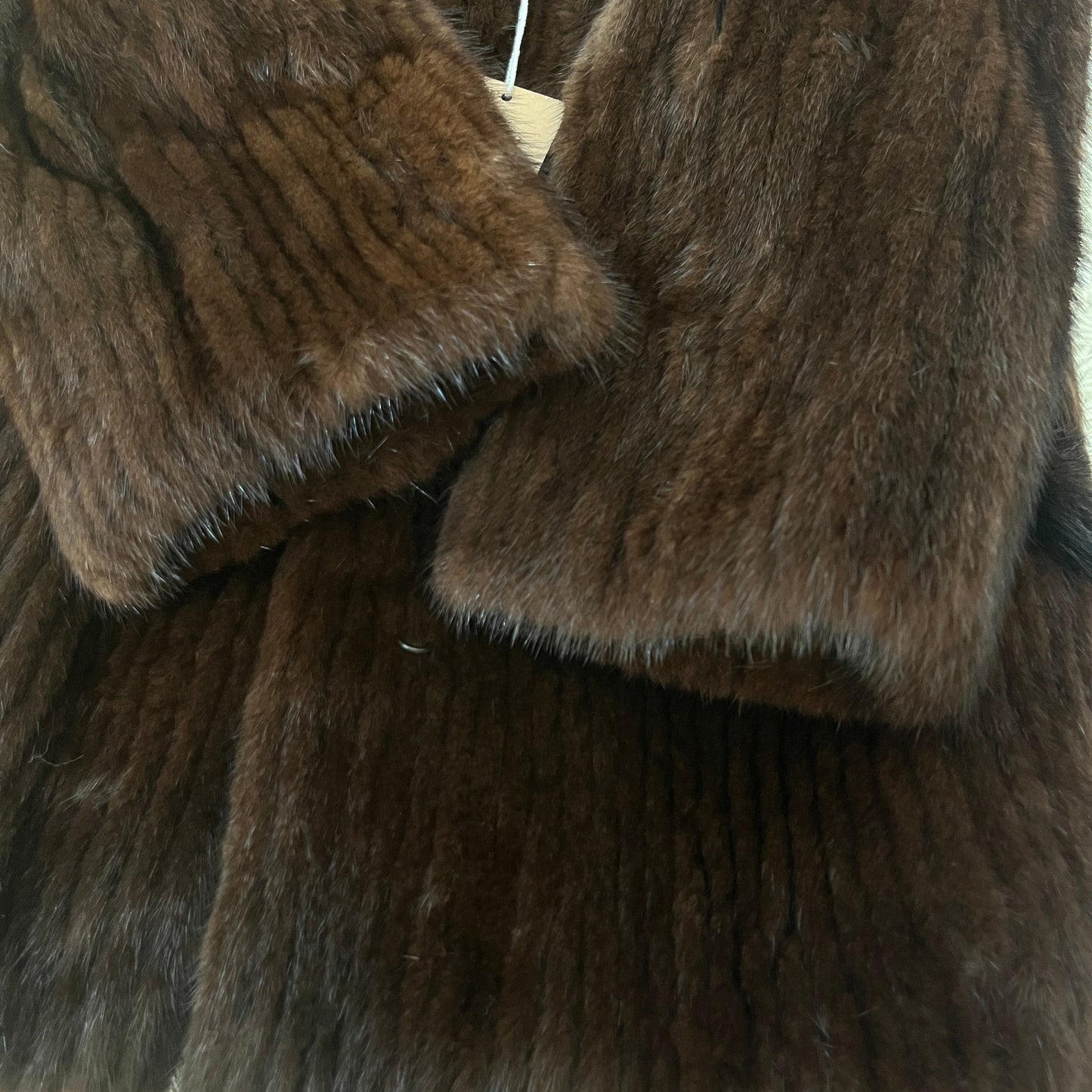 Dark Mink Jacket Genuine Vintage Fur From Japan