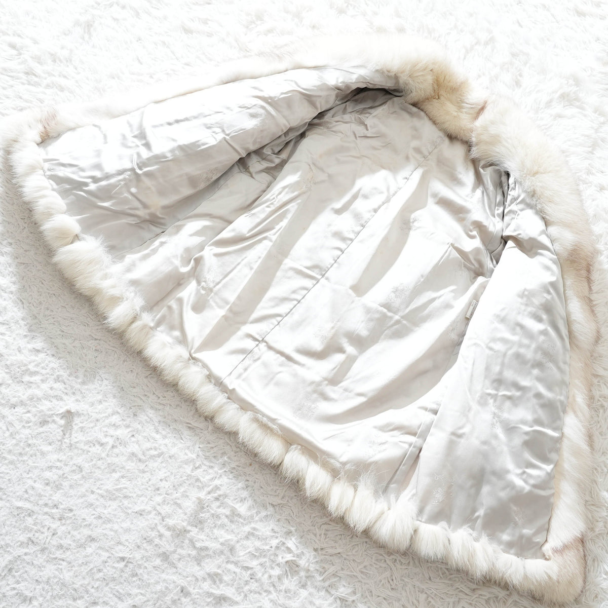 Blue Fox Fur Coat - Genuine Vintage Fur From Japan
