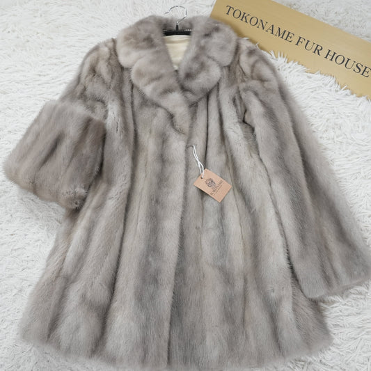 Sapphire Mink Fur Coat - Genuine Vintage Fur From Japan