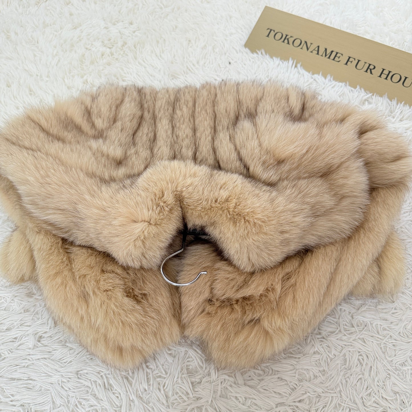Pink Beige Dye Fox Coat - SAGA FOX Genuine Vintage Fur Japan