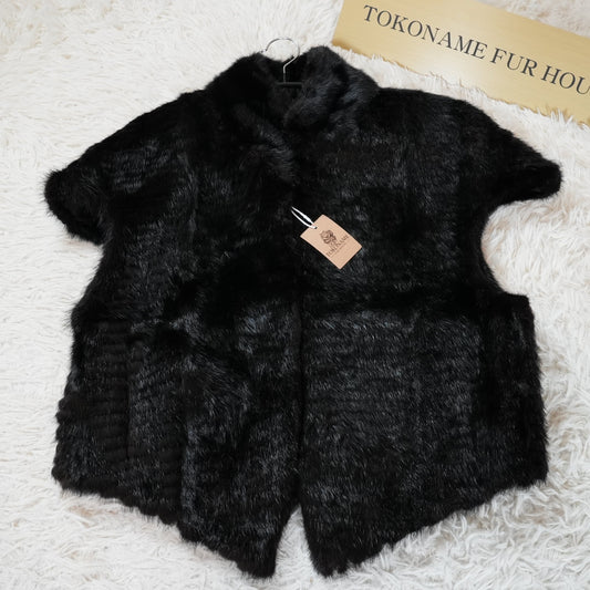 Dark Mink Vest - Genuine Vintage Fur From Japan