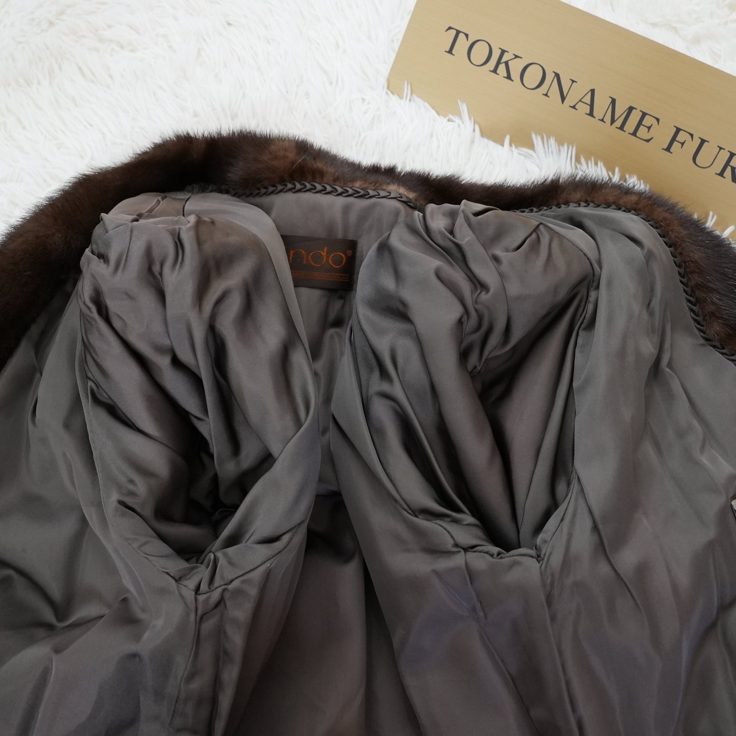Dark Mink Fur Jacket - SAGA MINK
