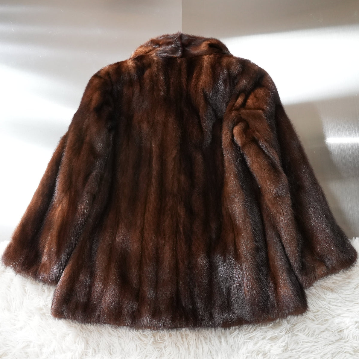 Dark Mink Fur Coat - Genuine Vintage Fur From Japan