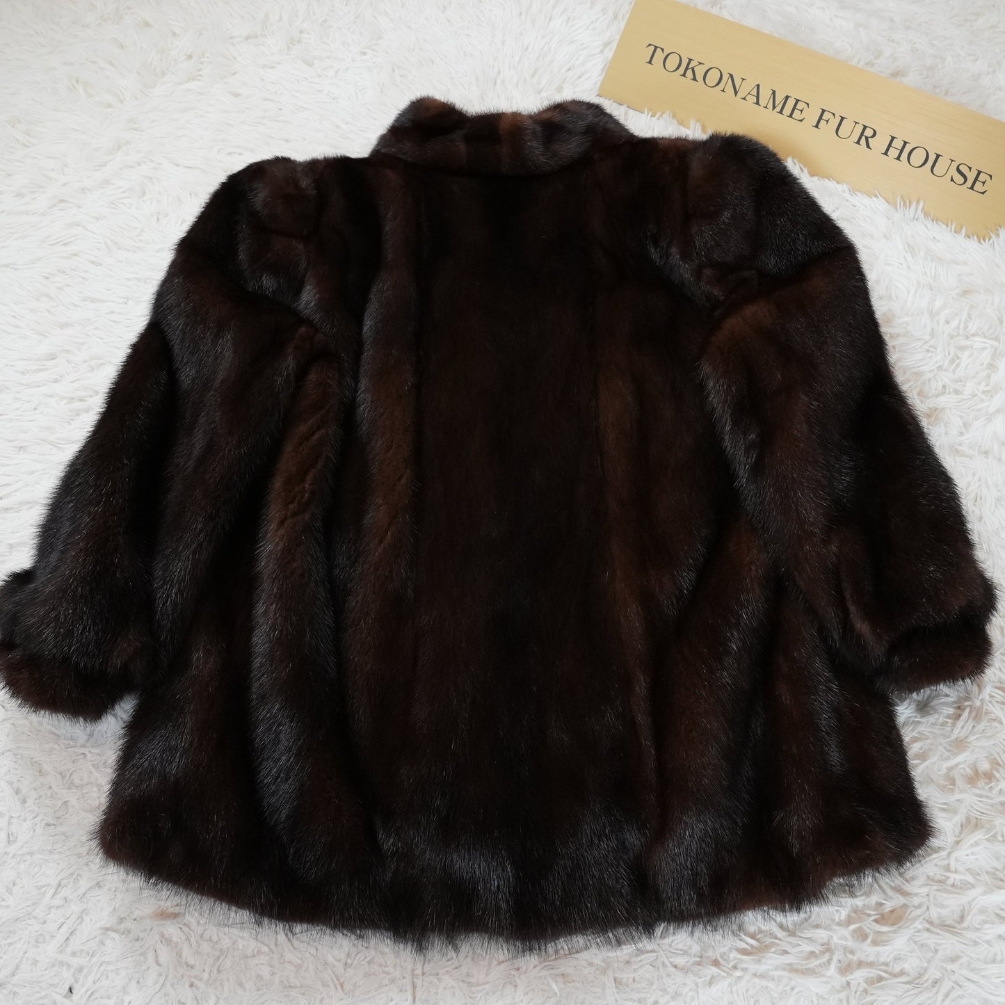 Dark Mink Jacket SAGA MINK - Genuine Vintage Fur From Japan