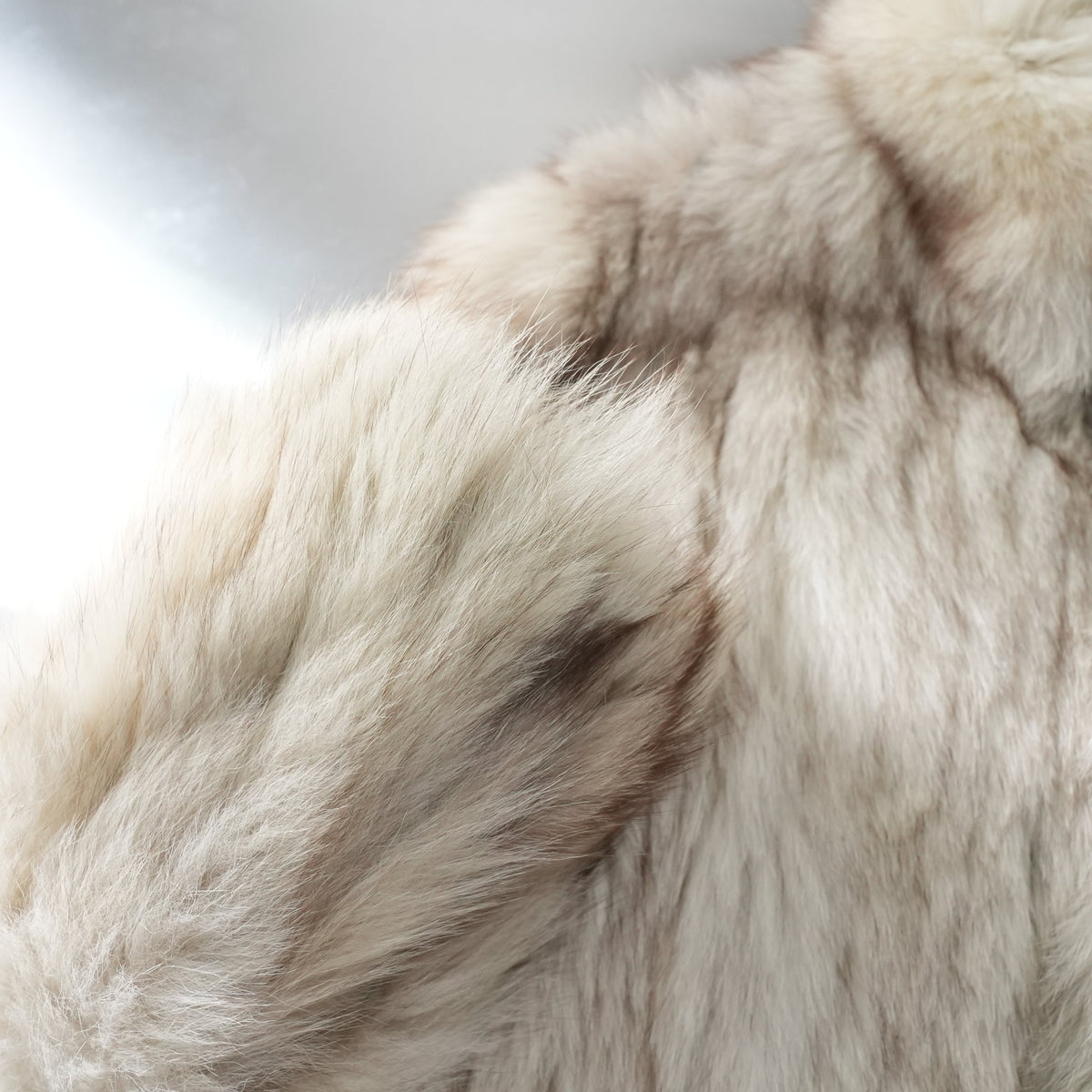 Blue Fox Fur Coat - Genuine Vintage Fur From Japan